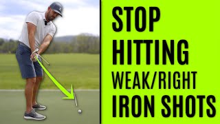 GOLF Stop Hitting WeakRight Iron Shots [upl. by Enniroc710]