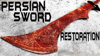 Rusted PERSIAN SWORD  Unbelievable RESTORATION [upl. by Mays]