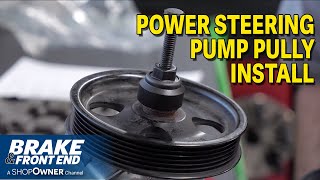 How To Install a Power Steering Pump Pulley [upl. by Dinesh380]