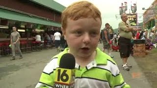 Apparently kid interviewed at Pennsylvania county fair [upl. by Siegler]