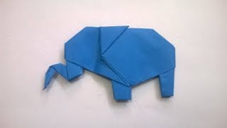 ORIGAMI ELEFANTE DE PAPEL  origami paper elephant [upl. by Eitsirhc]