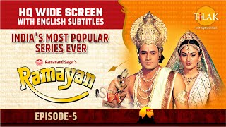 Ramayan EP 5  ताड़का वध  विश्वामित्रयज्ञ की रक्षा  HQ WIDE SCREEN  English Subtitles [upl. by Garrett]