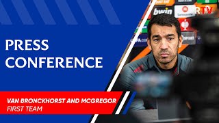 PRESS CONFERENCE  Giovanni Van Bronckhorst and Allan McGregor  24 Nov 2021 [upl. by Marler]