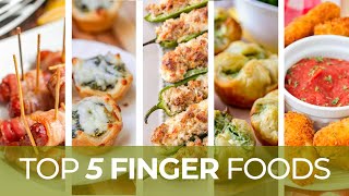 Our TOP 5 Finger Food Appetizer recipes [upl. by Yonina]