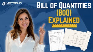 Bill of Quantities Explained [upl. by Kcirded974]