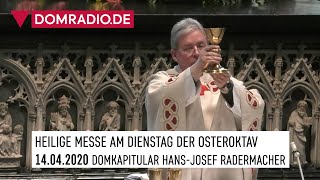 Katholischer Gottesdienst live aus dem Kölner Dom  Domkapitular HansJosef Radermacher [upl. by Dovev]