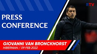 PRESS CONFERENCE  Giovanni Van Bronckhorst  09 Feb 2022 [upl. by Terrag777]