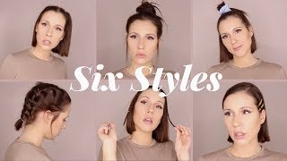 6 HAIRSTYLES FÜR KURZE HAARE 🔥 [upl. by Eyla]