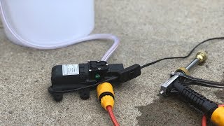 Testing Portable 12v Car Washer [upl. by Eelrebmyk]