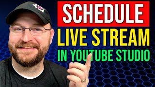 How To Schedule a Live Stream on YouTube New YouTube Studio [upl. by Everick]