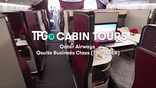 Cabin Tour Qatar Airways Qsuite Business Class 777300ER [upl. by Simon318]