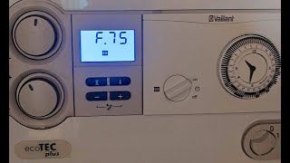 How to fix Vaillant boiler F75 Fault [upl. by Selene]