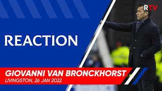 REACTION  Giovanni van Bronckhorst  26 Jan 2022 [upl. by Andriette618]