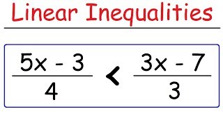 How To Solve Linear Inequalities [upl. by Rolat]