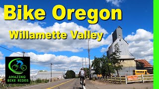 30 Minute Virtual Bike Ride  Willamette Valley Oregon  Cycling Workout  Travel Video [upl. by Ydassac]