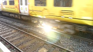 Merseyrail 507 009 making arcs at Birkdale station [upl. by Maltz]