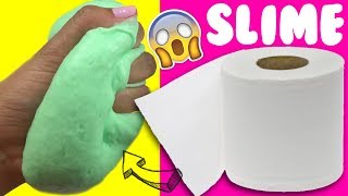 PROBANDO SLIME 💦 CON PAPEL DE BAÑO SIN PEGAMENTO [upl. by Itirp]