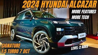 New Hyuandai ALCAZAR 2024 New Model Review [upl. by Akimyt]