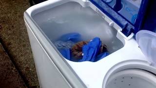 How to use Big Size twin tub washing machine 12kg WM TV [upl. by Karry]