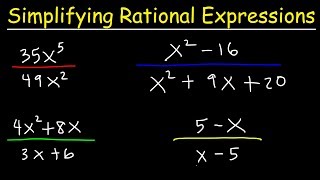 Simplifying Rational Expressions [upl. by Holly]