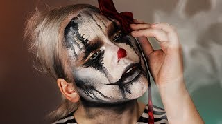 Halloween The Sad Clown Makeup Tutorial [upl. by Arinayed]