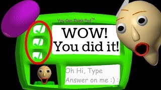 I SOLVED THE 3RD QUESTION IN BALDIS BASICS  Easiest Baldis Basics Mod  Baldis Basics More Maths [upl. by Ateloiv]