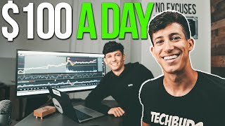 HOW TO MAKE 100 A DAY AS A BEGINNER INVESTOR [upl. by Kciderf]