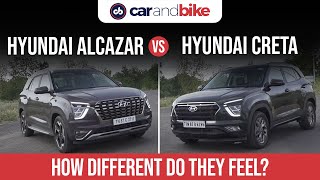 Hyundai Alcazar vs Hyundai Creta What’s Different [upl. by Unders]