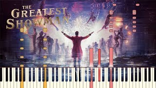 The Greatest Showman  quotThe Greatest Showquot Piano Tutorial Synthesia [upl. by Elkraps]