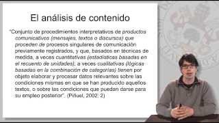 10 ANÁLISIS DE CONTENIDO I [upl. by Ernald]