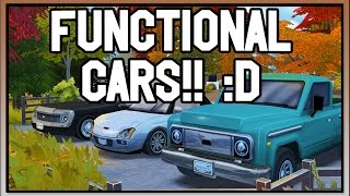 FUNCTIONAL Cars in The Sims 4 by Dark Gaia [upl. by Erual]