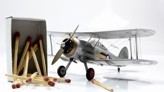 Gloster Gladiator MkI 172 Airfix  WW2 Aircraft Model [upl. by Nyloj844]