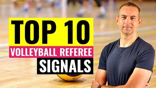 TOP 10 Volleyball Referee Signals You Should Know [upl. by Nedak]