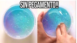 HAZ SLIME CON 1 INGREDIENTE💦 Probando Recetas SIN Pegamento [upl. by Llenyaj]