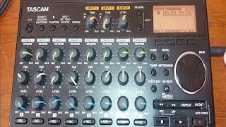 TASCAM DP008EX HOW TO RECORD A SONG [upl. by Desirea500]